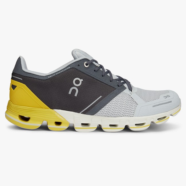 ON Cloudflyer Mens - Men's Road Running Shoes NZ-97540 Grey/Lime